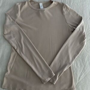 ALO Yoga Taupe Long Sleeve Top